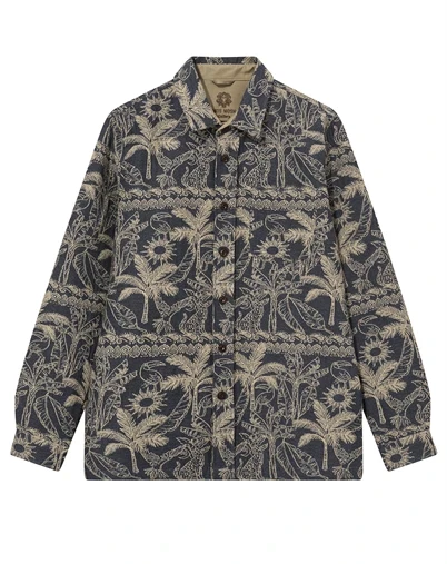 Mos Mosh Gallery - MMGDavid Garden Overshirt - Salute Navy